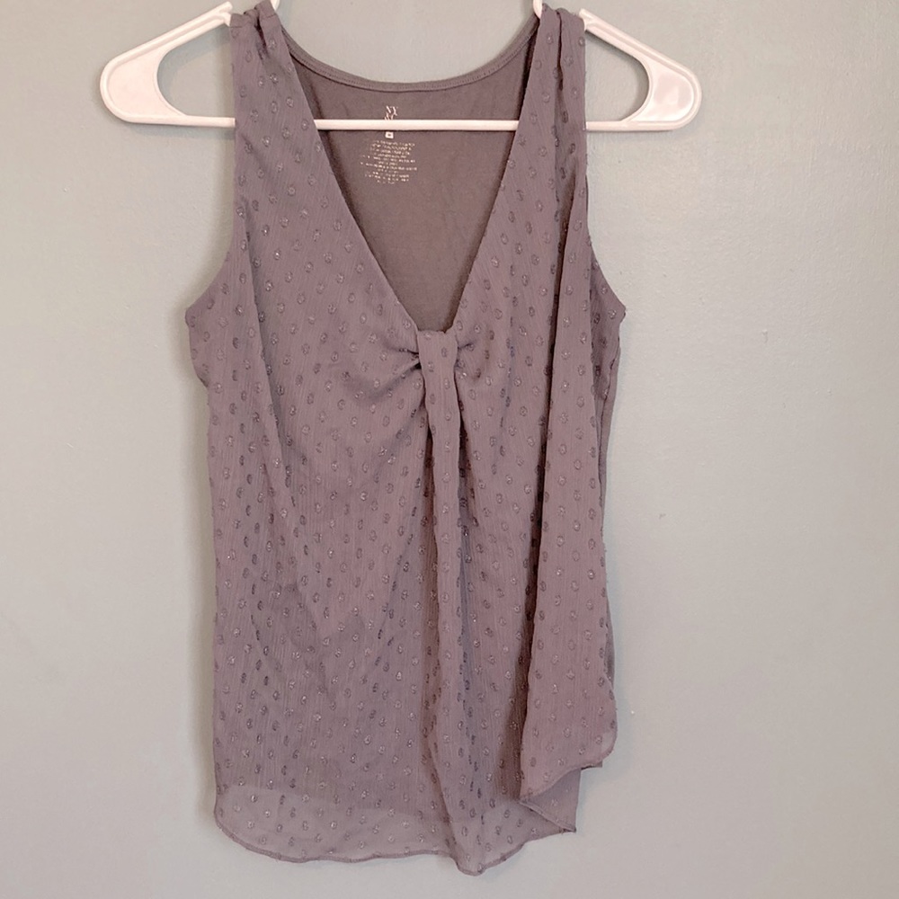 NY&Co Sleeveless gray blouse